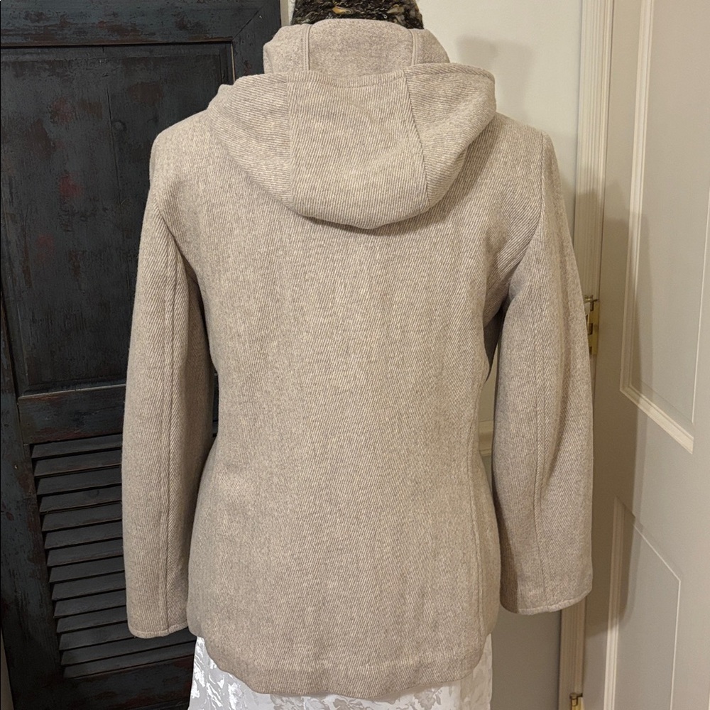 🐿️GAP HEATHERED TWILL HOODED JACKET! - Picture 2 of 8